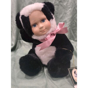 Adorable Baby Porcelain Face Panda Geppeddo Cuddle Kids "Page Panda" 9" Plush!